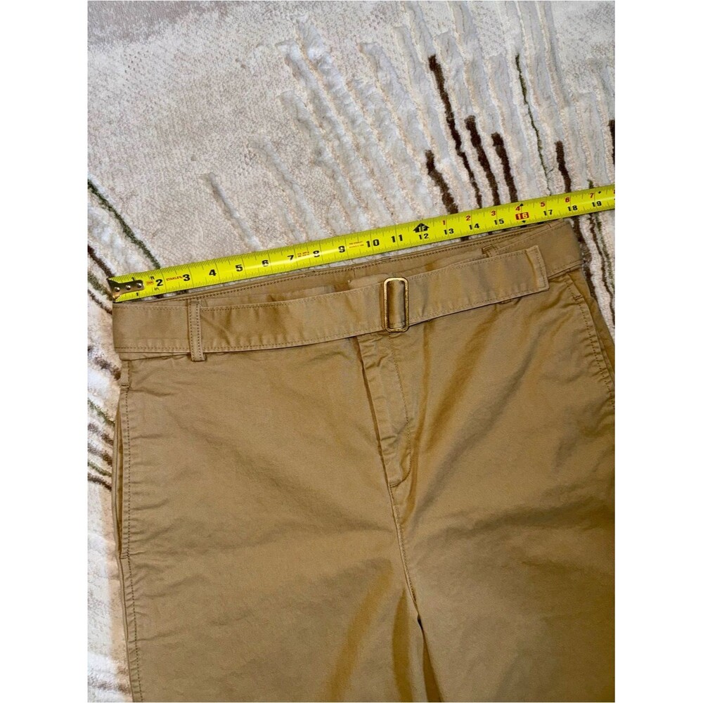 Banana Republic Womens Chino Pants 14 Khaki Slim Straight Organic Cotton - Picture 9 of 12